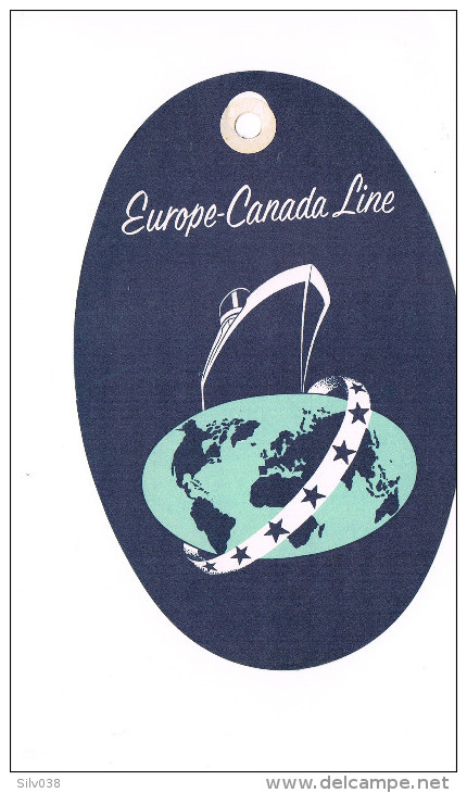 Etiquette à Bagages Europe Canada Line First Class - Étiquettes à Bagages