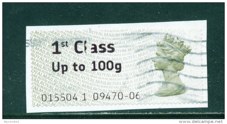 GREAT BRITAIN  -  2008  Post And Go  1st Class Up To 100g  Used On Piece As Scan - Post & Go Stamps