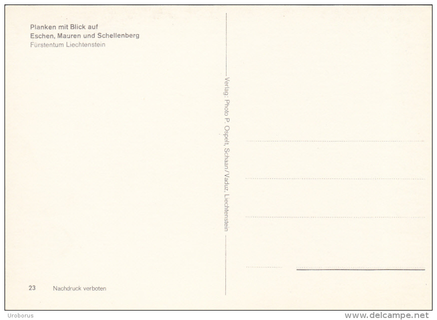 LIECHTENSTEIN - Planken Mit Blick Auf Eschen, Mauren Und Schellenberg - Liechtenstein