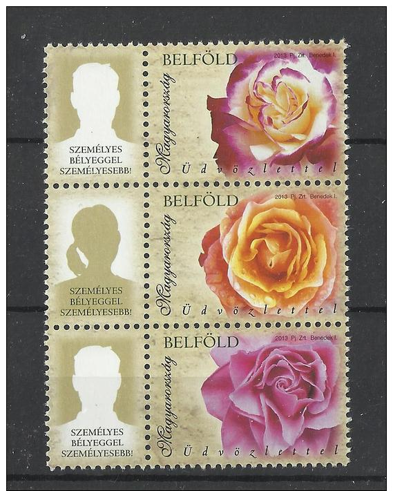 50.Hungary 2013 Flowers/Roses Nice Set  MNH - Unused Stamps