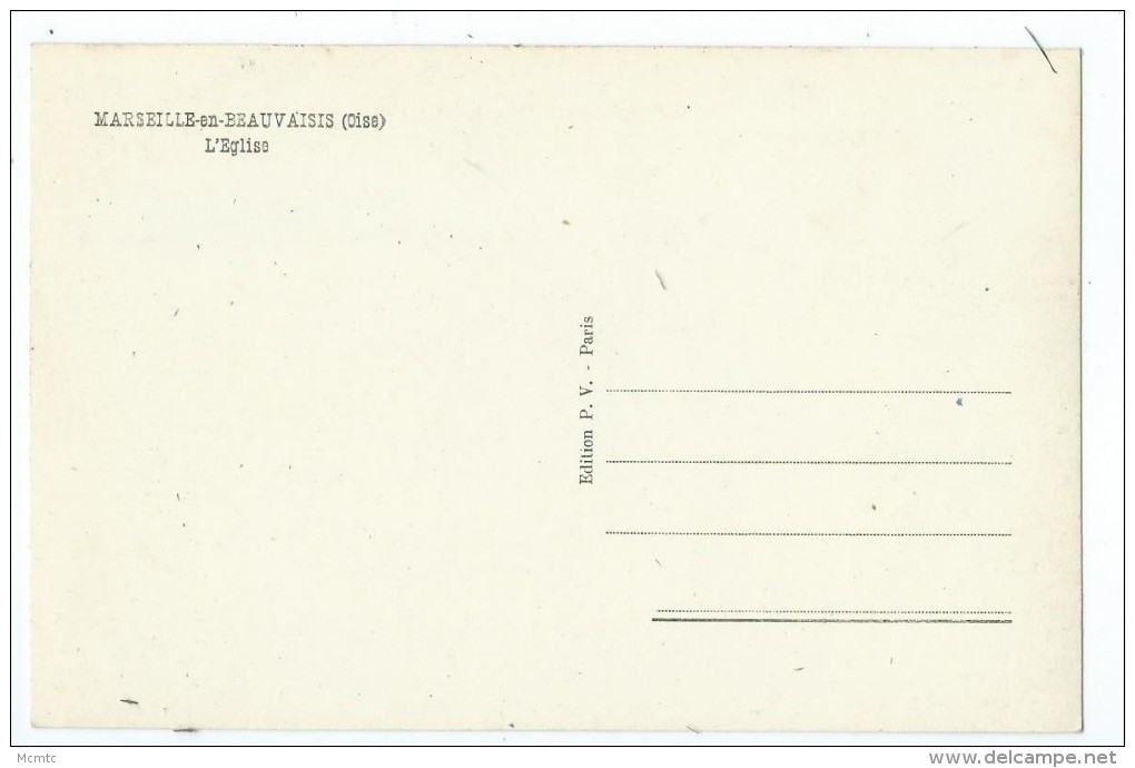 Carte - Marseille En Beauvaisis - L'Eglise - Maignelay Montigny