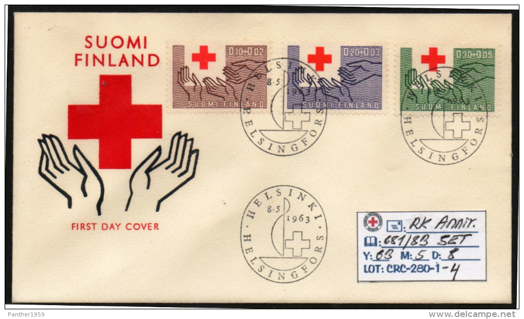 THEMATICS:RED CROSS COMMEMORATIVES COVERS (CRC-280-1 (4) - Red Cross