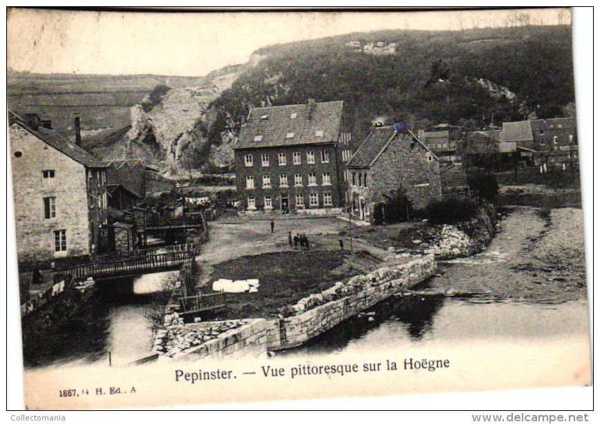 LIEGE   9 CP Pepinster     Vue Sur La Hoëgne Grand Pont Chateau Bonvoisin  Carrières Jaminon Rue Nueve Roches Du Diable - Pepinster