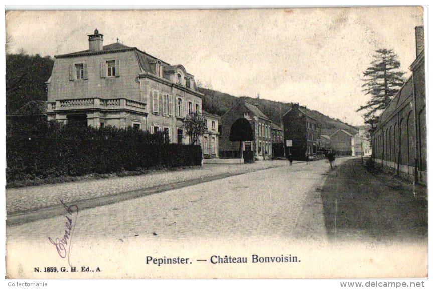 LIEGE   9 CP Pepinster     Vue Sur La Hoëgne Grand Pont Chateau Bonvoisin  Carrières Jaminon Rue Nueve Roches Du Diable - Pepinster