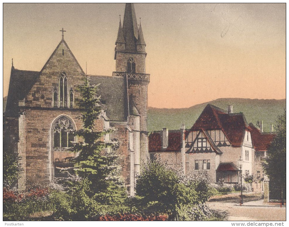 ALTE POSTKARTE SONDERSHAUSEN FÜRSTENPLATZ MIT KATHOLISCHER KIRCHE THÜRINGEN église Church Cpa Postcard AK Anischtskarte - Sondershausen