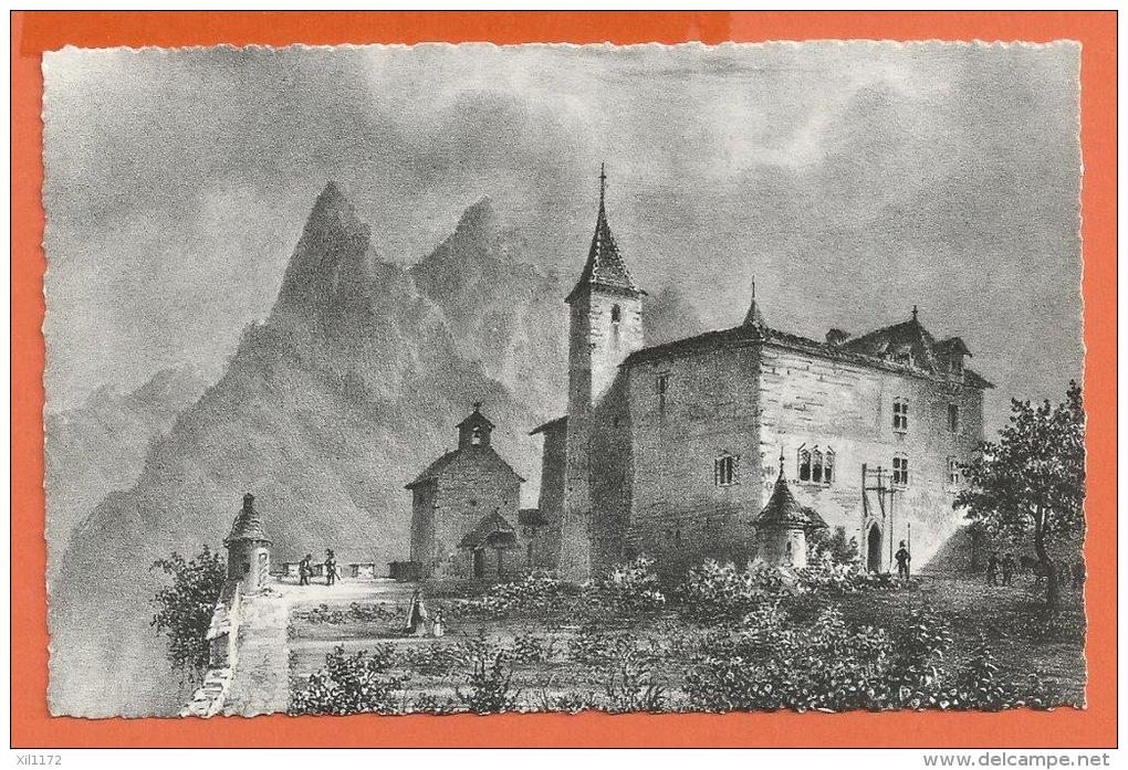 AGG1-01 Gruyères Ancien Château Des Comtes. Circulé.  Glasson 8604 - Gruyères