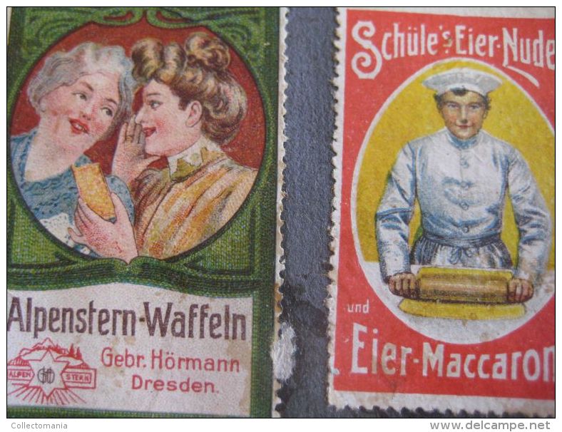 150 reklamemarken cinderellas aufkleber PUB advertising stamps posterstamps sluitzegels -  litho approx 1900 à 1914