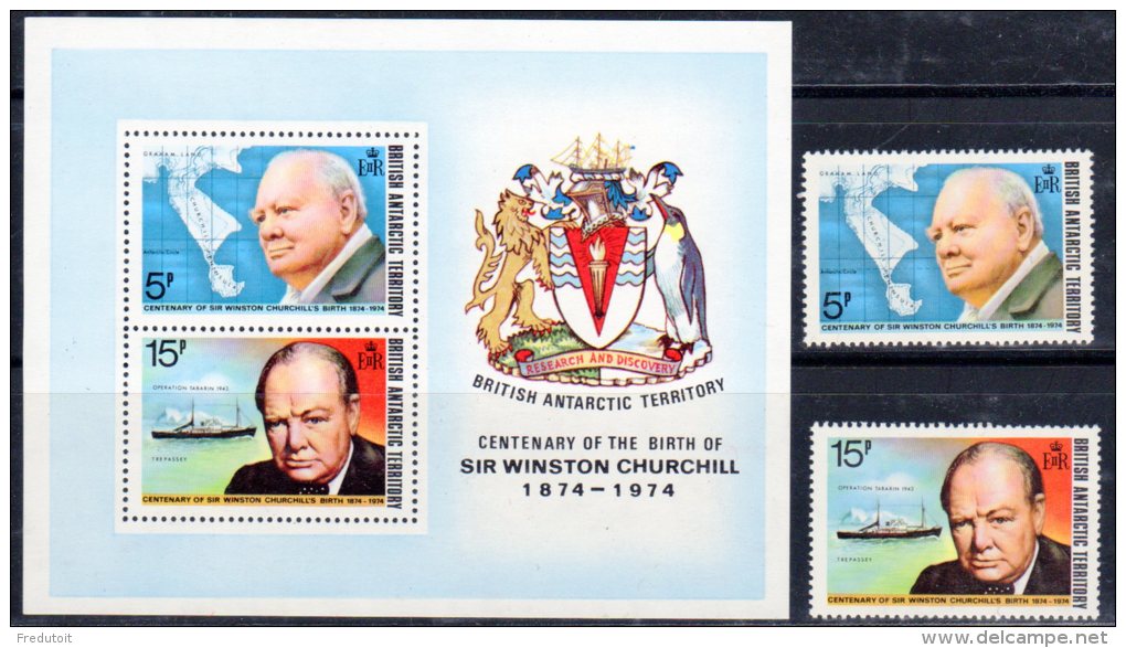 TERRITOIRE ANTARCTIQUE BRITANNIQUE - N° 62/63 + BLOC N°1  ** - Nuovi