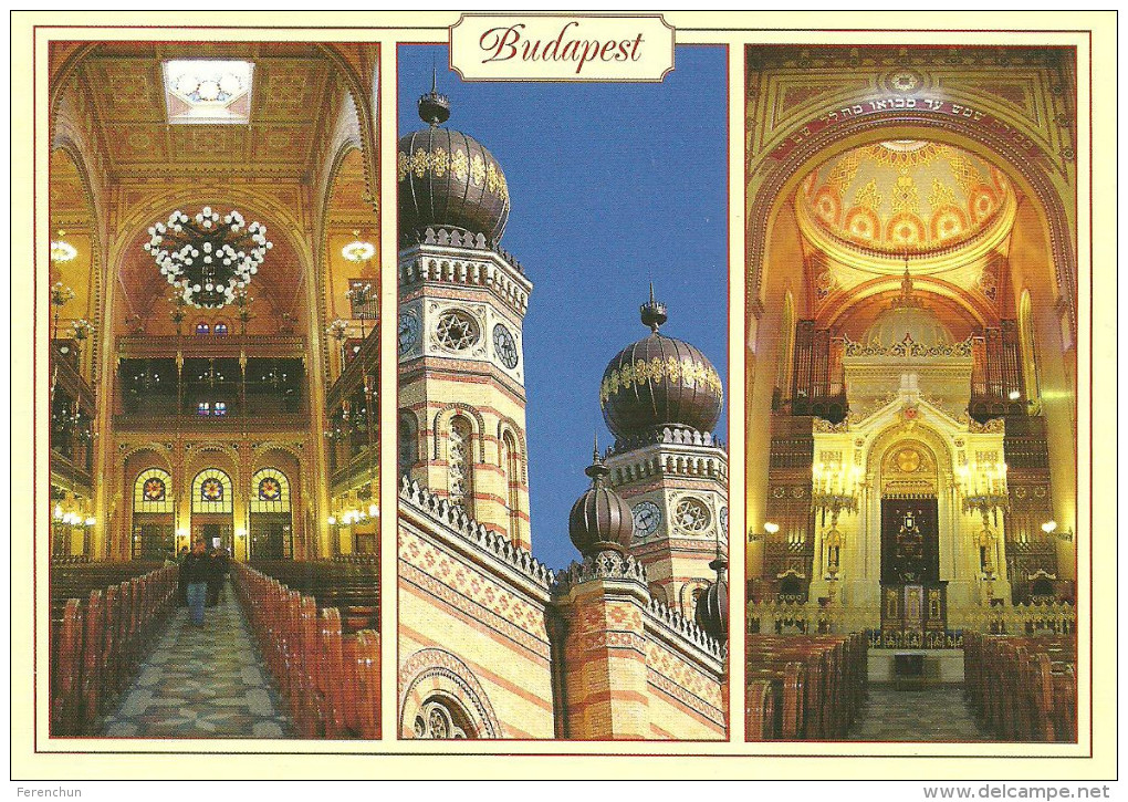 JUDAICA * JEW * JEWISH * DOHANY STREET * SYNAGOGUE * Simix Budapest ZS 12 * Hungary - Judaísmo