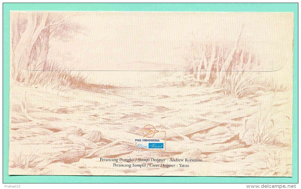 C09005 - Indonesia / First Day Cover (2000) Jakarta: WWF - Varanus Komodoensis (2x National FDC !) - Lettres & Documents
