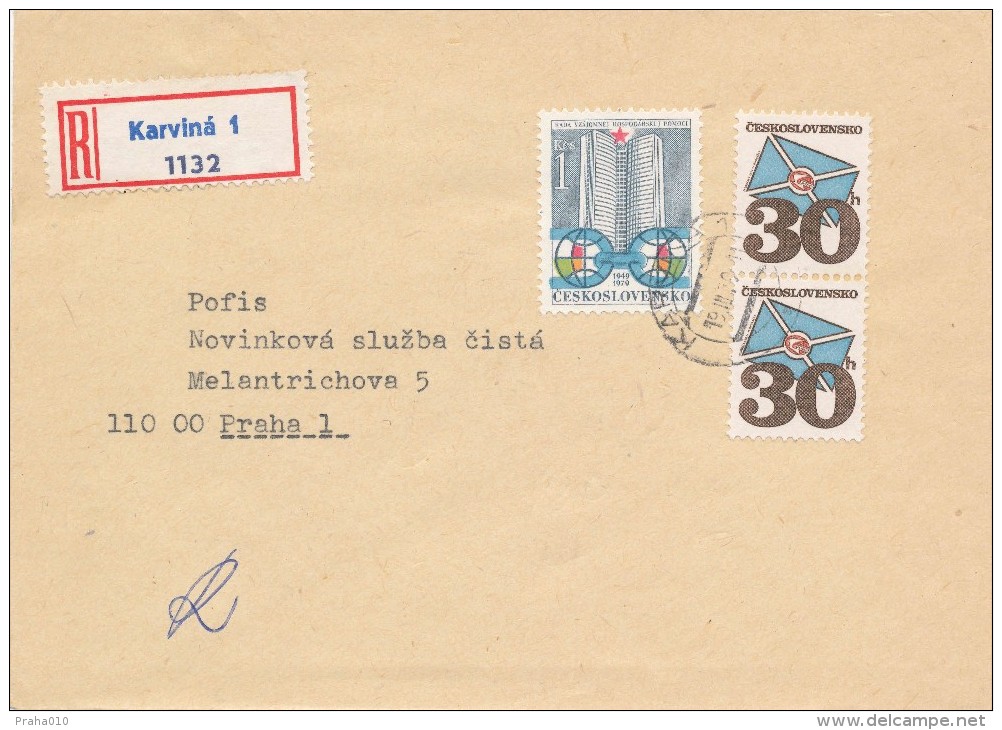 C09004 - Czechoslovakia (1979) Karvina 1: Stamp  "30th Anniversary Of The CMEA" - Gravure Color Shift Right - Variétés Et Curiosités