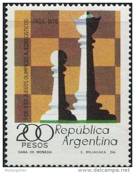 GA0683 Argentina 1978 International Chess 1v MNH - Ongebruikt