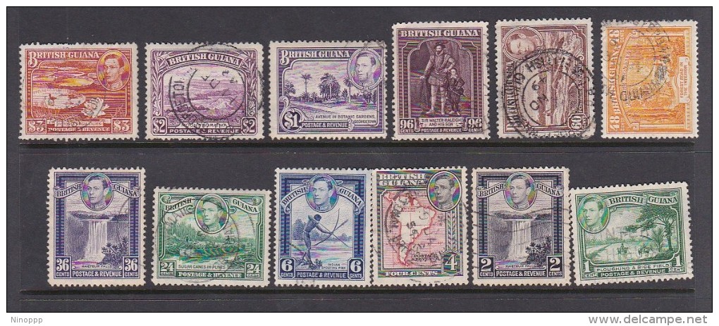 British Guiana 1937 King George VI Used Set - Guyana Britannica (...-1966)