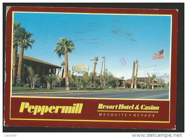 PEPPERMILL Resort Hotel Casino Mesquite Nevada USA 1989 - Autres & Non Classés