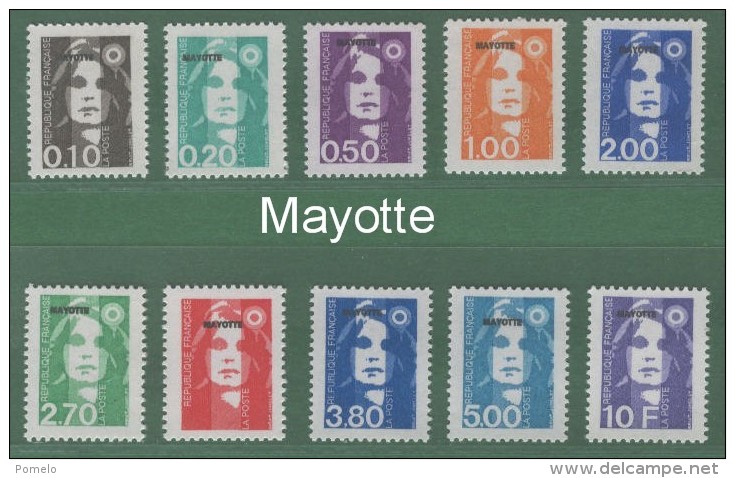 FRANCIA - Marianne Du Bicentenaire Soprastampata Mayotte - Unused Stamps