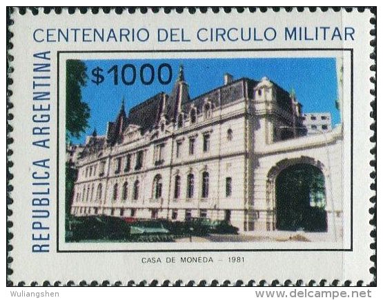 GA0737 Argentina 1981 Military Association Building 1v MNH - Neufs