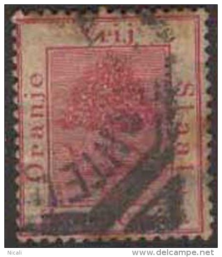 ORANGE FREE STATE 1868 6d Rose SG 5 U AW23 - Stato Libero Dell'Orange (1868-1909)