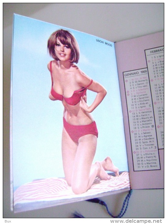 1969  SUPER GIRLS  BIKINI   GIRLS   FEMME  CALENDARIETTO BARBIERE   ITALY   CALENDARIO CALENDRIER - Petit Format : 1961-70