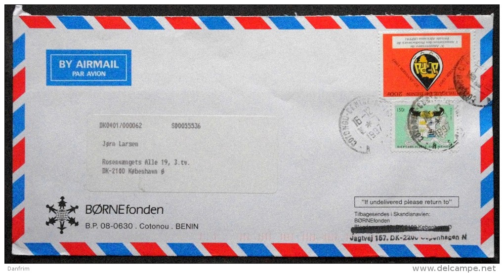 Rwanda Air Mail Cover Sent To Denmark  ( Lot 3677 ) - Sonstige & Ohne Zuordnung