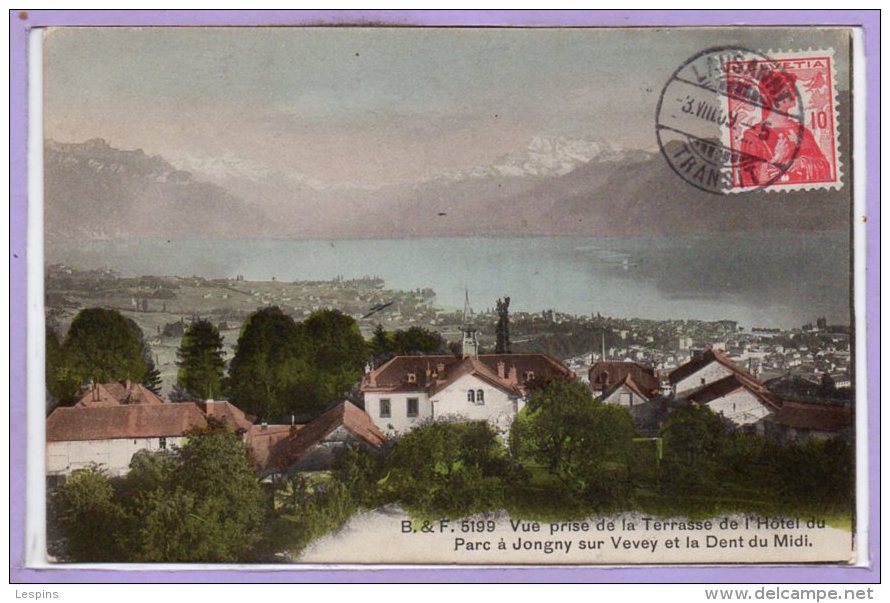 SUISSE -- - JONGNY Sur VEVEY --  Vue Prise De.... - Jongny