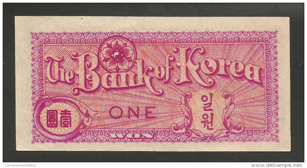 [NC] SOUTH KOREA - BANK Of KOREA - 1 WON (1953) - Korea (Süd-)