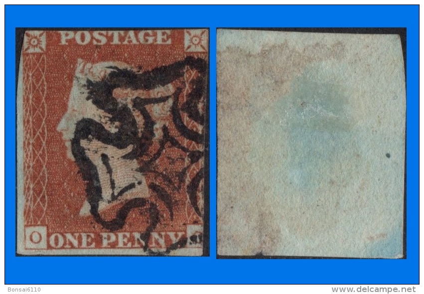 GB 1841-0038, QV 1d Red-Brown O-? Letters SG8, Used MC (Spacefiller) - Oblitérés