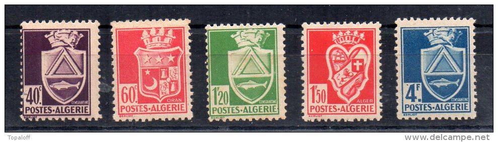 Algérie N°175 - 176 - 177 - 178 - 182 Neufs Sans Charniere - Neufs