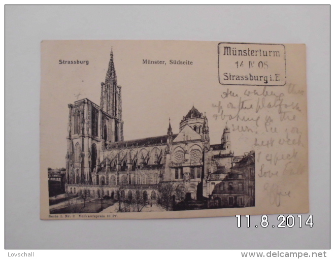 Strassburg. - Münster, Südseitr. (13 - 4 - 1905) - Strasburg