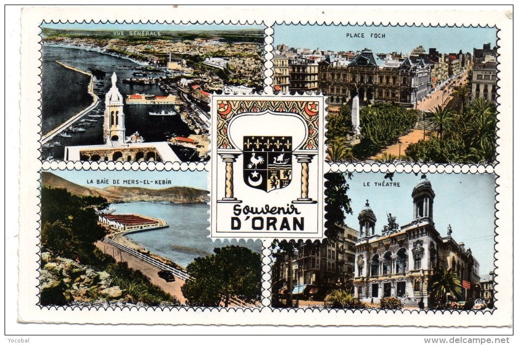 CP, ALGERIE, ORAN, Souvenir, Multivues, Ecrite - Oran