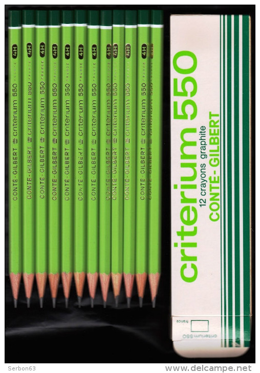 SCOLAIRES RENTREE DES CLASSES 12 CRAYONS GRAPHITE CRITERIUM 550 CONTE GILBERT PAPETERIE COLLEGE CEI CE2 CM1 CM2 MATERNE. - 6-12 Years Old