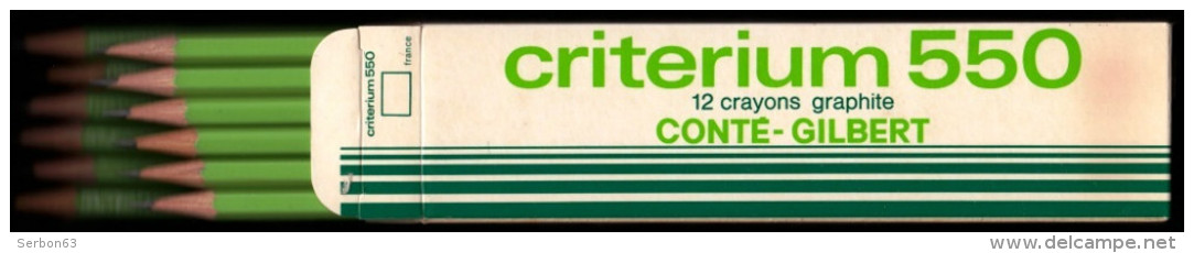 SCOLAIRES RENTREE DES CLASSES 12 CRAYONS GRAPHITE CRITERIUM 550 CONTE GILBERT PAPETERIE COLLEGE CEI CE2 CM1 CM2 MATERNE. - 6-12 Ans