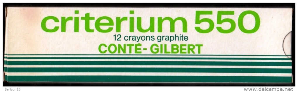 SCOLAIRES RENTREE DES CLASSES 12 CRAYONS GRAPHITE CRITERIUM 550 CONTE GILBERT PAPETERIE COLLEGE CEI CE2 CM1 CM2 MATERNE. - 6-12 Years Old