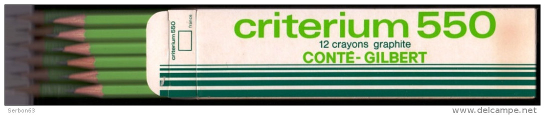 SCOLAIRES RENTREE DES CLASSES 12 CRAYONS GRAPHITE CRITERIUM 550 CONTE GILBERT PAPETERIE COLLEGE CEI CE2 CM1 CM2 MATERNE. - 6-12 Ans