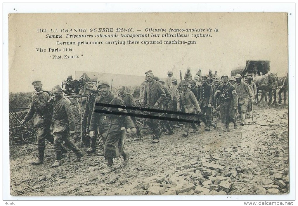 CPA - La Grande Guerre 1914-16 - Offensive Franco-Anglaise De La Somme - - Picardie