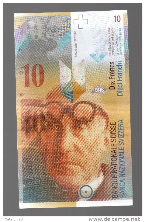 SUIZA - SWITZERLAND - SUISSE - 10 Francs  NUEVO FORMATO - Suisse