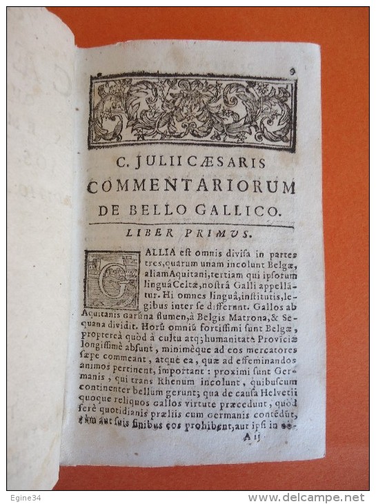 LATIN - C. Julii CAESARIS Quae Extant, Ex Emendatione Jos. Scaligeri. -Editio Denuo Repurgata - Tolosae -  Vers1750 - 1701-1800