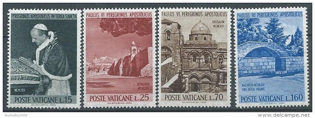 1964 VATICANO PAOLO VI IN TERRA SANTA MNH ** - ED - Nuovi