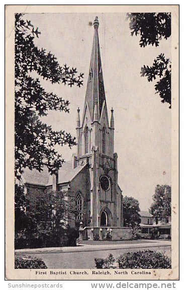 First Baptist Church Raleigh North Carolina 1944 - Raleigh