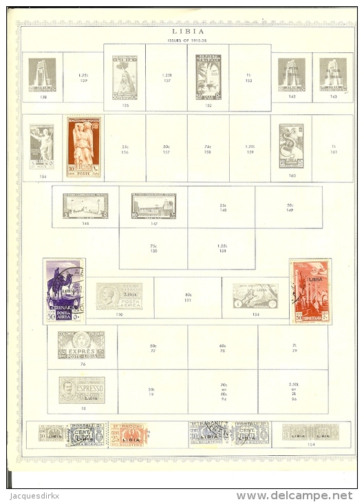 Libia       10   Pages       With Stamps - Libia