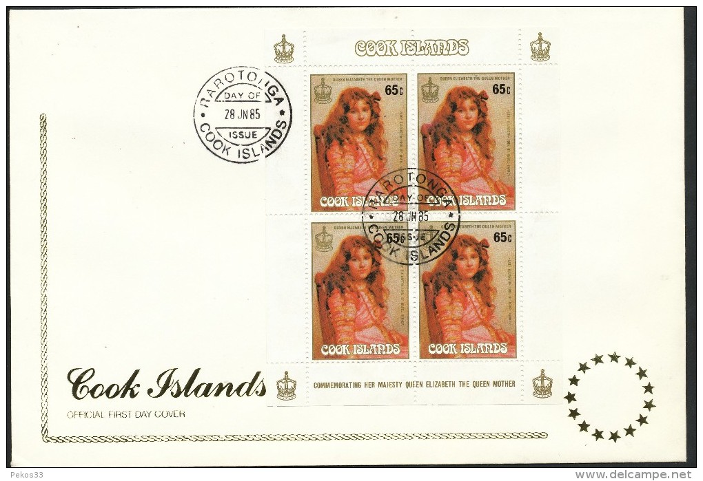 Cook-Inseln    Mi.Nr   1063 -1066  4 Klbg. Ersttagstempel - - Cookinseln
