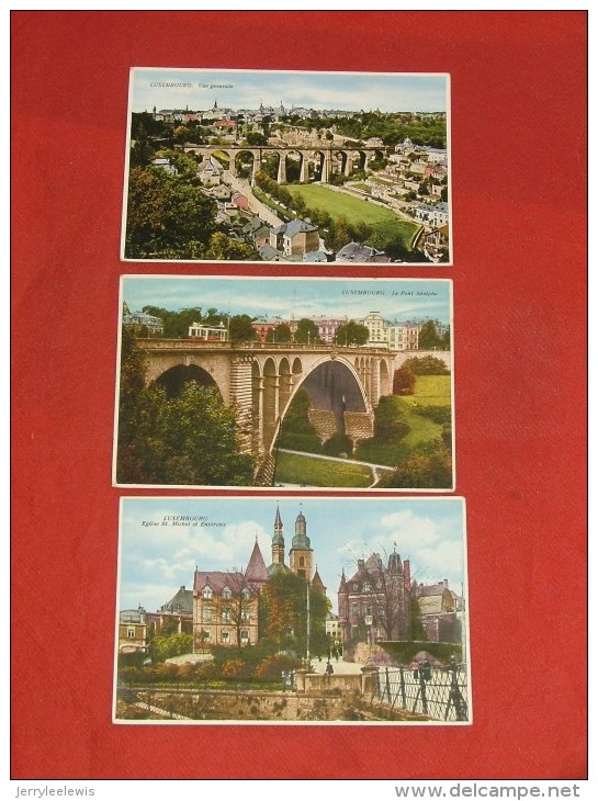 LUXEMBOURG -   Lot De 5 Cartes  ( Voir Détails )  -   (4 Scans) - Luxemburg - Stadt