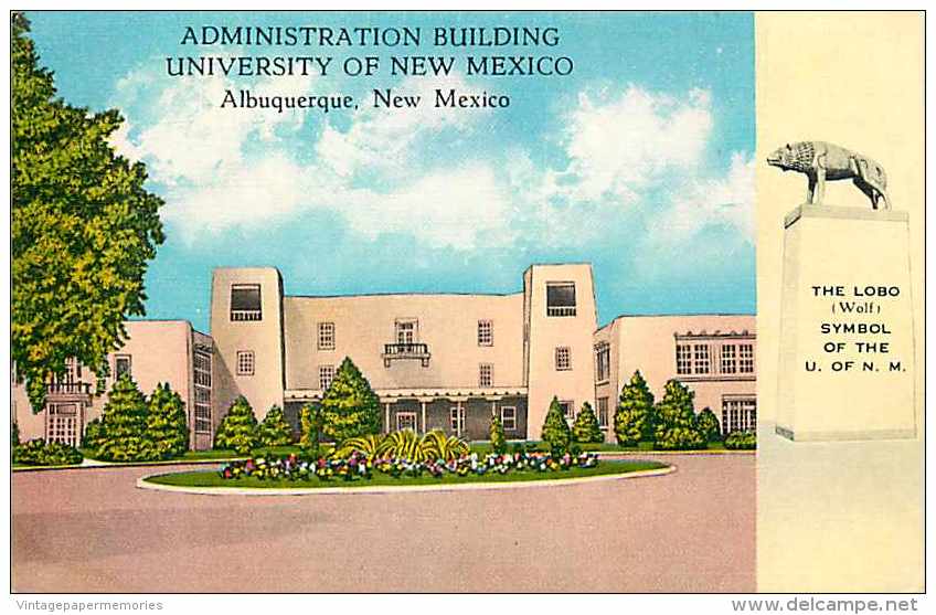 220619-New Mexico, Albuquerque, University Of NM, Administration Building, Alfred McGarr No AN-4 - Albuquerque