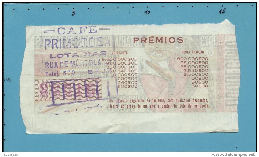 LOTARIA De TODOS OS SANTOS - 40.&ordf; ESP. - 02.11.1973 - Portugal - 2 Scans E Description - Lottery Tickets