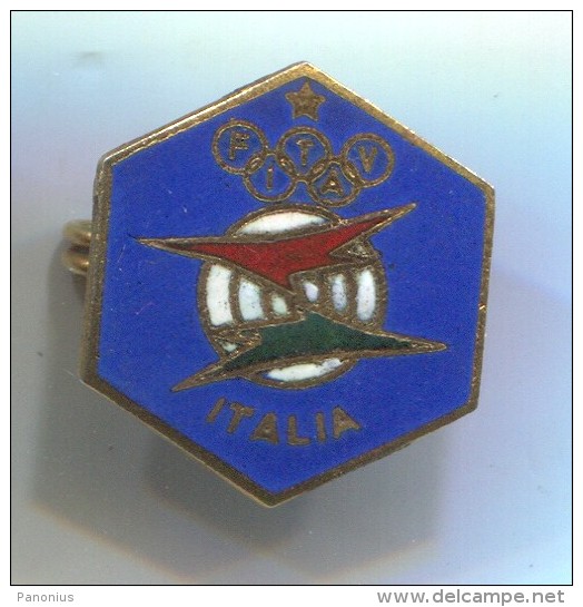 ARCHERY / SHOOTING - FITAV, Italian Shooting Federation Flight, Olympic, Olimpiade, Enamel, Pin, Badge - Tir à L'Arc