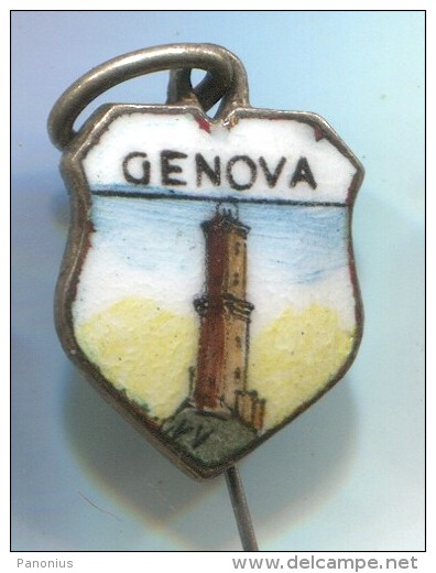 GENOVA - Italy, Enamel, Pin, Badge - Cities
