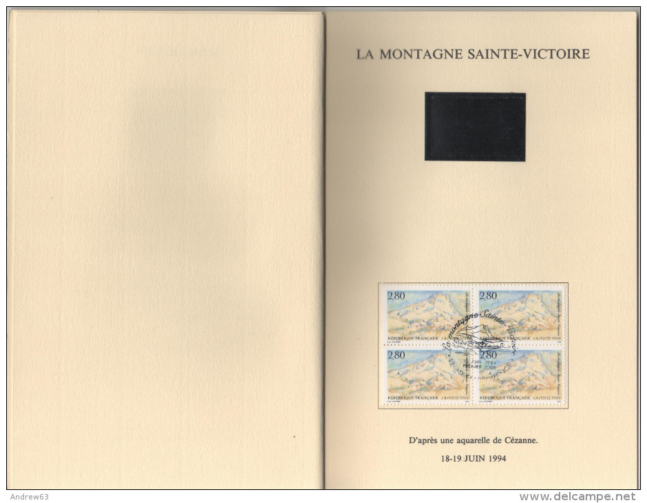 FRANCIA - France - 1994 - Carnet Spécial La Poste Des Bouches-du-Rhône - MARTIGUES - LA MONTAGNE SAINTE-VICTOIRE - FE... - FDC