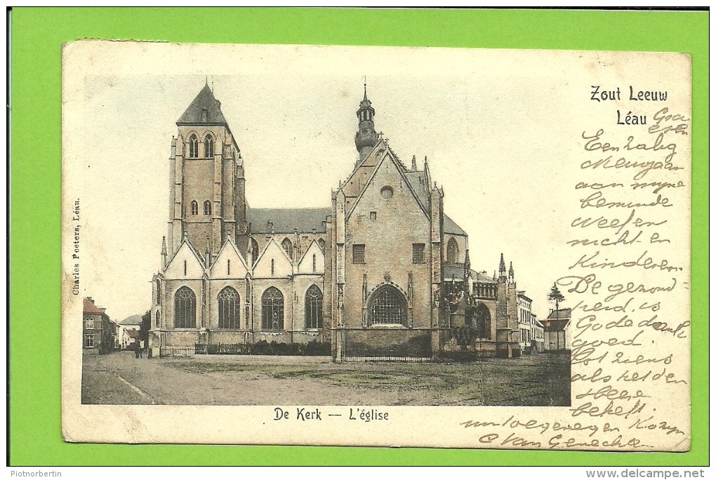 ZOUT LEEUW / LEAU  (Zouttleeuw) - De Kerk - L'eglise   (1909) (blA) - Zoutleeuw