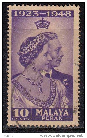 Perak Silver Wedding, Malaya Used 1948 (imge Sample) - Perak