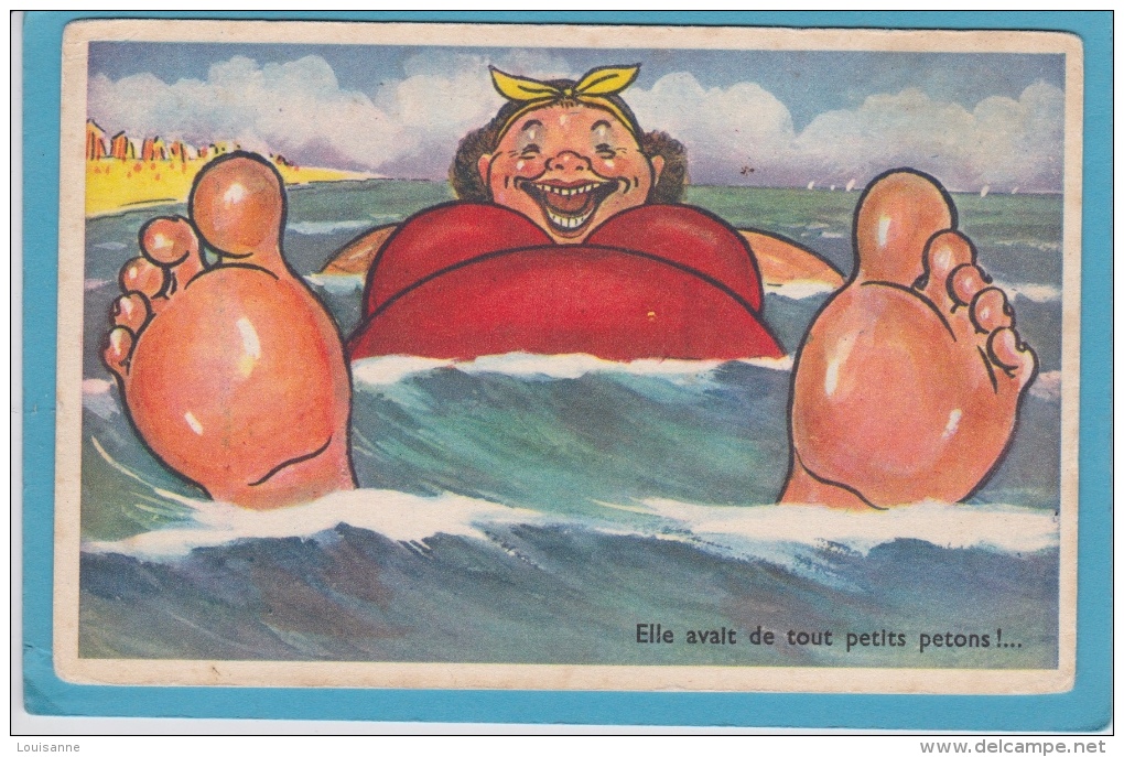 14 / 8 /53  - Humour  à  La  Plage - Humour