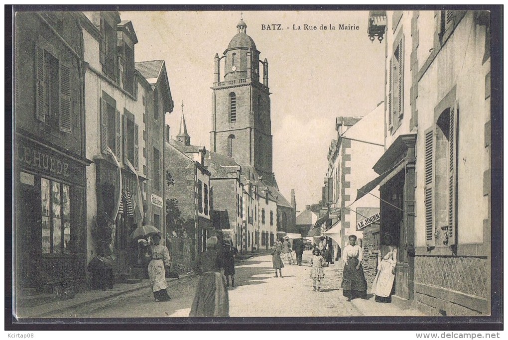 BATZ . La Rue De La Mairie . - Batz-sur-Mer (Bourg De B.)